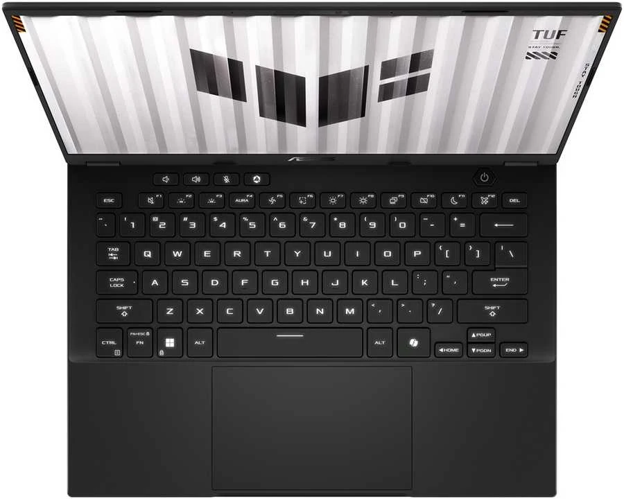 Nešiojamas kompiuteris ASUS TUF Gaming A14 FA401UH-RG018 Ryzen 7 260 14.0" 2.5K 165Hz IPS lygio 400nits AG 16GB LPDDR5X SSD512 GeForce RTX 5050_8GB WLAN+BT Cam1080p 73WHrs NoOS Jaeger Pilkas