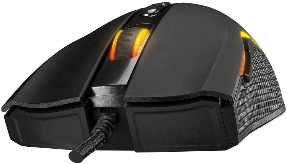 RAMPAGE SMX-R44 V2 MACRO Juodas Pelė 12800 DPI RGB LED