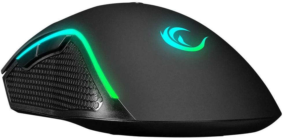 RAMPAGE SMX-R44 V2 MACRO Juodas Pelė 12800 DPI RGB LED