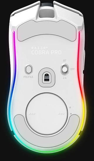 Pelė Myszka žaidimams Razer Cobra Pro belaidė 30000 dpi optinė balta