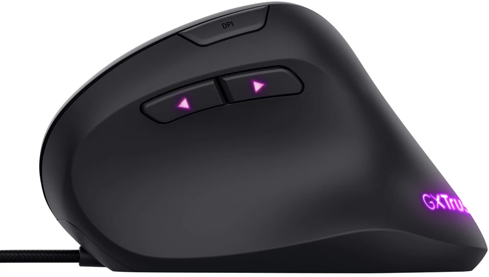 TRUST GXT 144 Rexx Ergonominė vertikali pelė su laidu | 10000 DPI