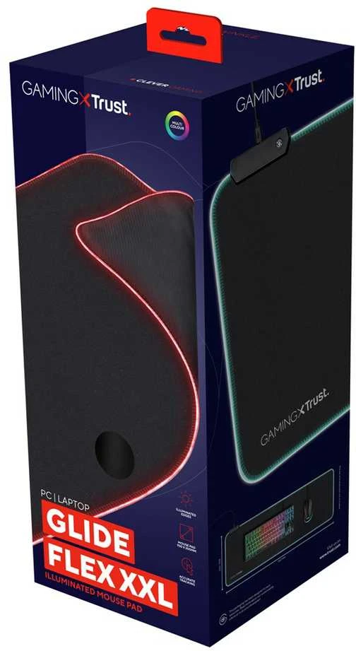 TRUST GXT 764 Glide-Flex RGB XXL pelės kilimėlis | 930x300x3mm