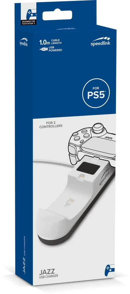 Žaidimų pulto įkroviklis - Speedlink Jazz SL460001WE USB PS5 Juodas