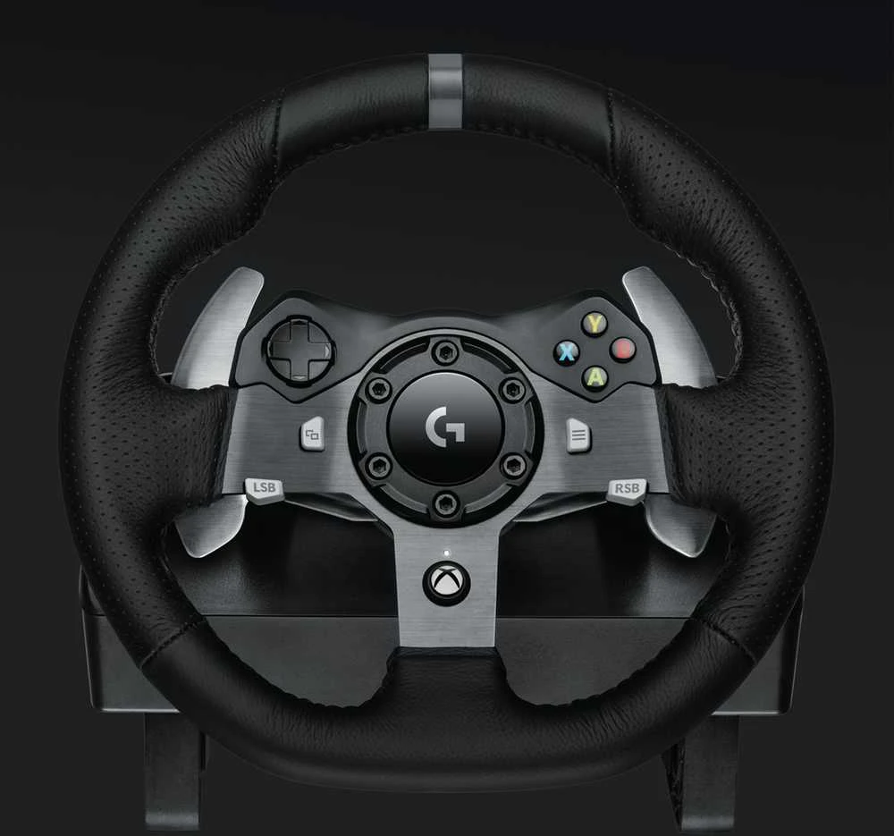 Logitech G920 Driving Force žaidimų vairas skirtas Xbox One ir PC su pedalais