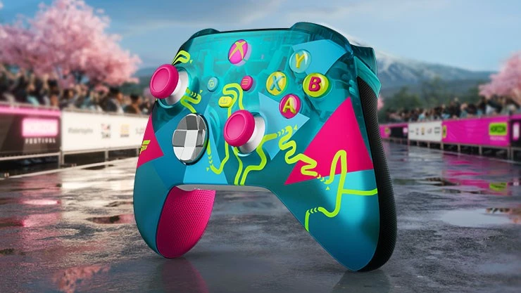 „Microsoft Forza Horizon 6 Limited Edition“ „XBOX“ valdiklis, daugiaspalvis „Bluetooth“ žaidimų pultas, skirtas „Android“, asmeniniams kompiuteriams, „XBOX One“, „XBOX Series S“, „XBOX Series X“, „iOS“.