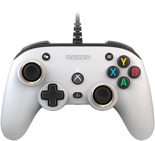 Žaidimų Valdiklis - NACON XBOX X Series Valdiklis Pro Kompaktiškas, Laidinis, 3 m Laidas, Baltas