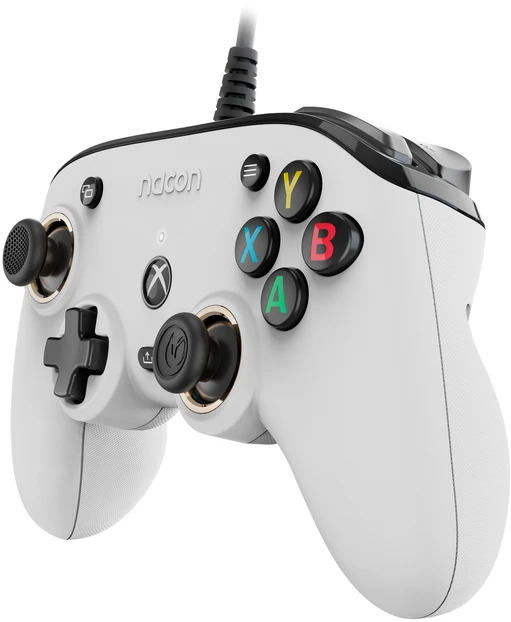 Žaidimų Valdiklis - NACON XBOX X Series Valdiklis Pro Kompaktiškas, Laidinis, 3 m Laidas, Baltas