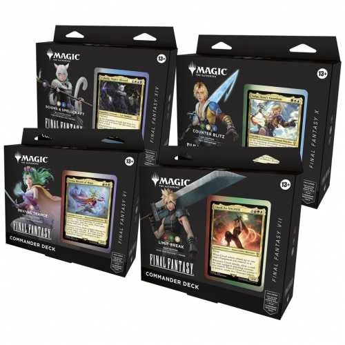 Žaislai, žaidimai ir kolekcionavimas - Magic the Gathering Final Fantasy komandų rinkiniai 4 vnt.