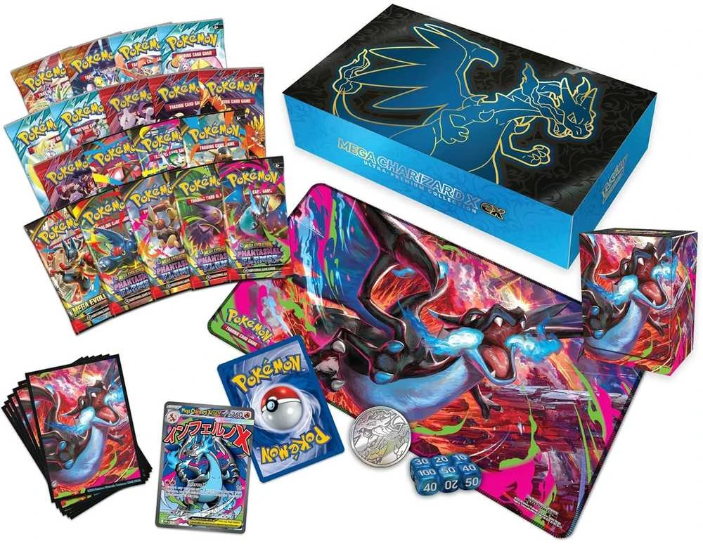 „Pokemon Pokemon TCG“ – „Mega Charizard X“ buvusi itin aukščiausios kokybės kolekcija