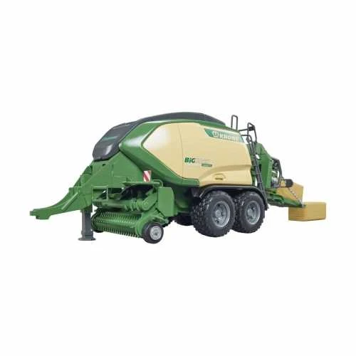 BRUDER Krone BigPack 1290HDP VC presas su dviem šieno ryšuliais, 02033