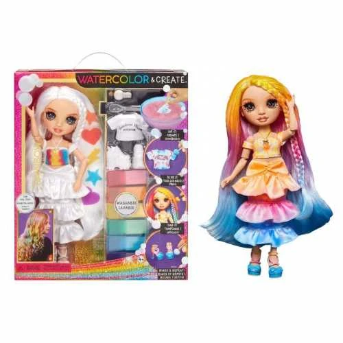 MGA „Rainbow High“ akvarelės ir lėlės „Brown Eyes“ rinkinys 507598-EUC