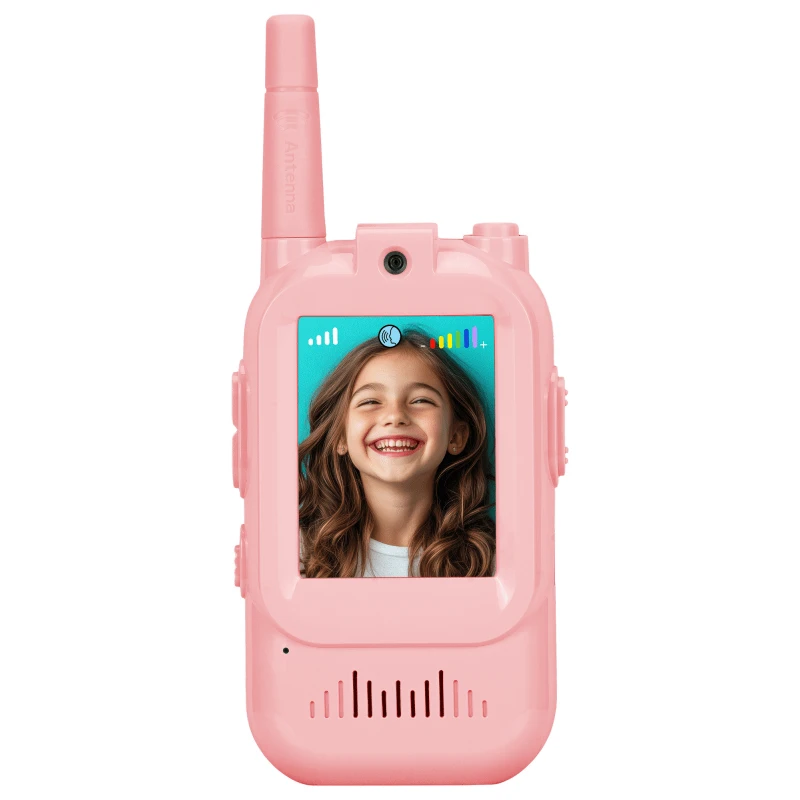 Žaislas - Redleaf WT2 Video Walkie-Talkie 300m Range Rechargeable Mėlyna/Rožinė
