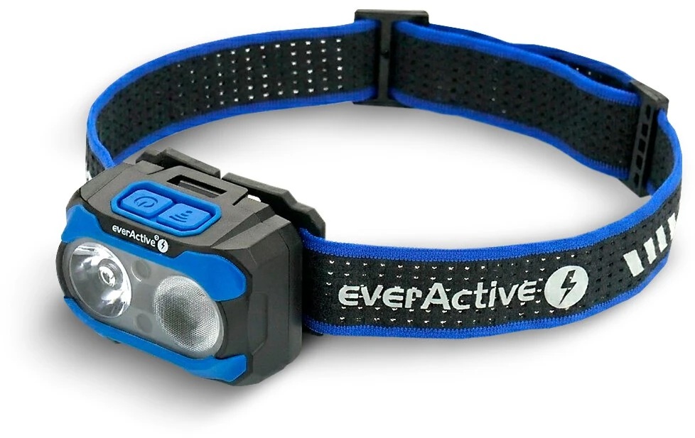 Žibintas - everActive HL-600R Owl 600 Liumenų, USB-C, 9h Ekonominis Režimas, Juoda