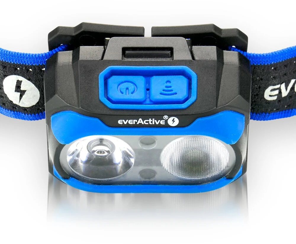 Žibintas - everActive HL-600R Owl 600 Liumenų, USB-C, 9h Ekonominis Režimas, Juoda