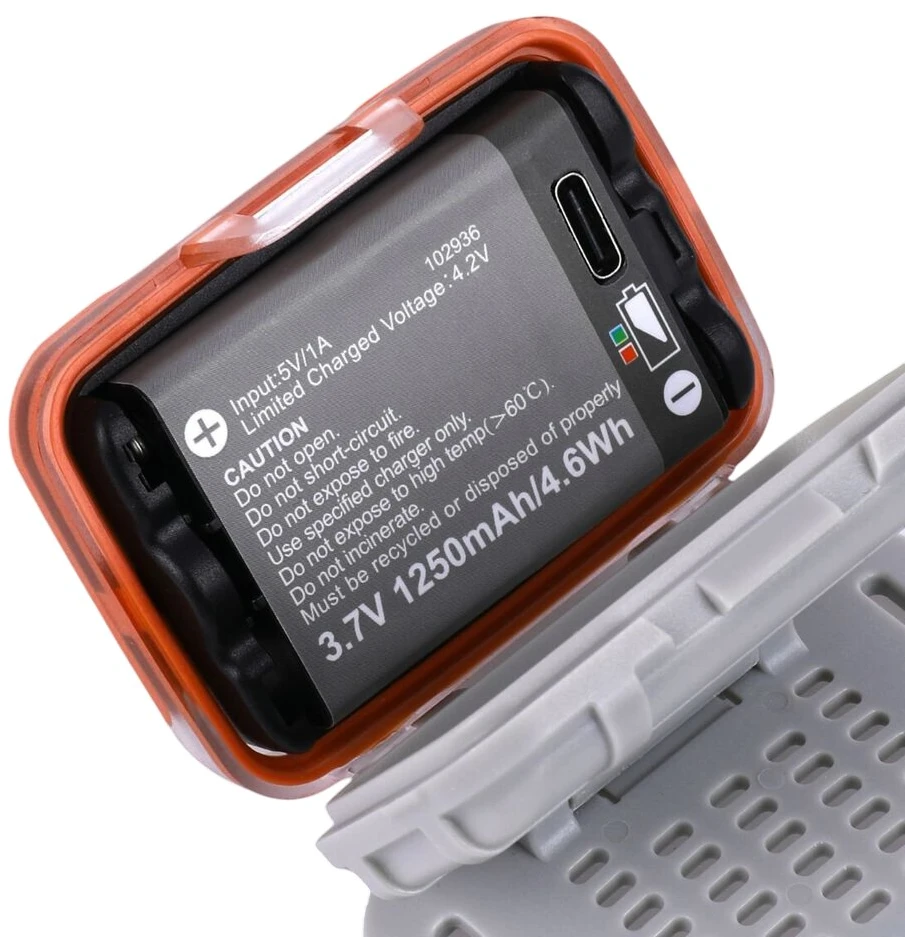 Togo Žibintas - Mactronic VAYA 480 Liumenų, 60m Nuotolis, IPX8 Atsparus Vandeniui, Oranžinis