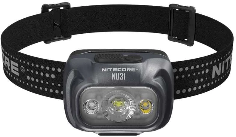 Žibintas - Nitecore NU31 550 Liumenų, 158m Nuotolis, Įkraunamas, Pilkas