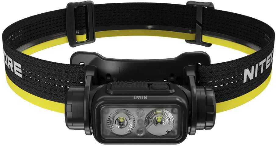 Žibintas - Nitecore NU40 1000 Liumenų USB-C Įkraunamas Juodas