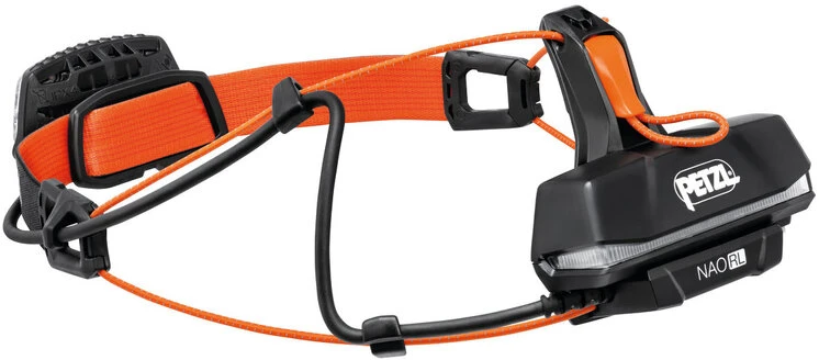 Kepurė su žibintu - Petzl Nao RL 1500 Liumenų, 200m Nuotolis, Reaktyvi Apšvietimas Juoda