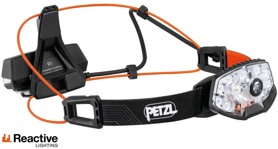 Žibintas - Petzl NAO RL 1500 Liumenų, 3200 mAh Įkraunamas, Vandeniui Atsparus Juodas
