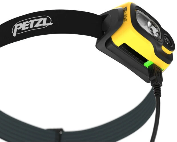 Žibintas - Petzl Swift RL 1100 Liumenų, 155m Spindulio Atstumas, Įkraunamas Geltonas