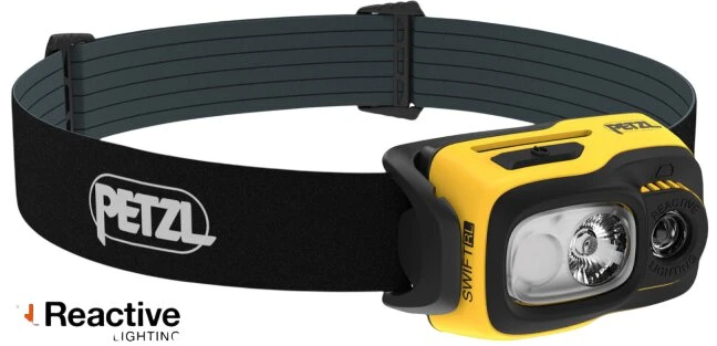 Žibintas - Petzl Swift RL 1100 Liumenų, 155m Spindulio Atstumas, Įkraunamas Geltonas