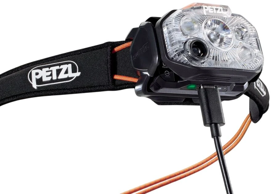Žibintas - Petzl Swift RL 1200 Liumenų, 168m Spindulio Atstumas, Įkraunamas Juodas/Oranžinis