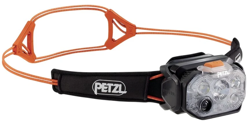 Žibintas - Petzl Swift RL 1200 Liumenų, 168m Spindulio Atstumas, Įkraunamas Juodas/Oranžinis