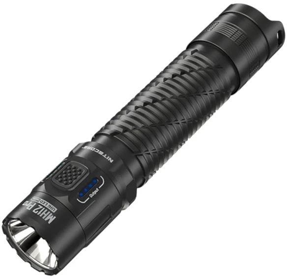Žibintuvėlis - Nitecore MH12 Pro 3 300 liumenų, įkraunamas per USB-C, 505 m spindulys, 5 300 mAh