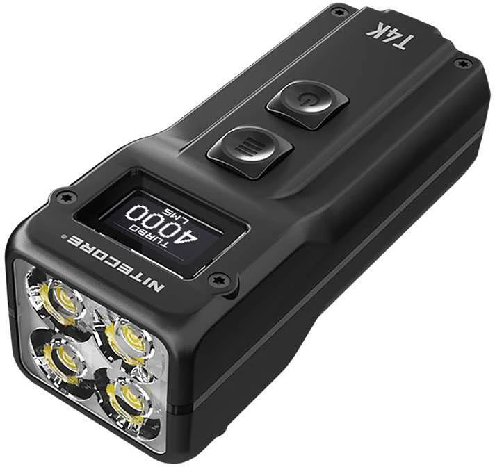 Žibintuvėlis - Nitecore T4K 4000 Liumenų Įkraunamas Raktų Pakabukas