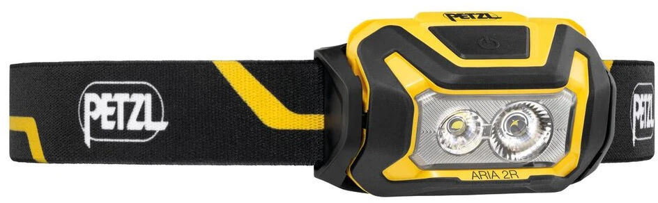 Žibintuvėlis - Petzl Aria 2R 625 Liumenų 115m Atsparus Vandeniui Juodas/Geltonas