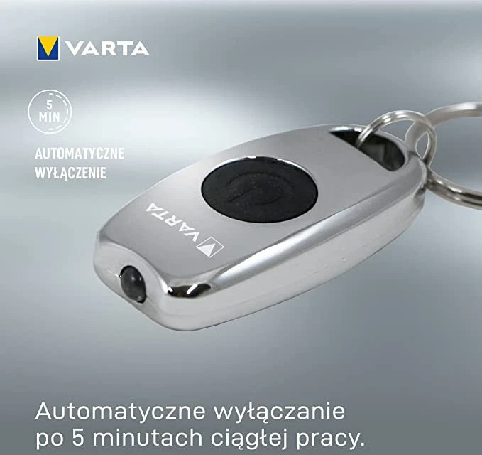 Varta L.E.D. METAL KEY CHAIN LIGHT Raktų grandinėlė su žibintuvėliu Chromas LED