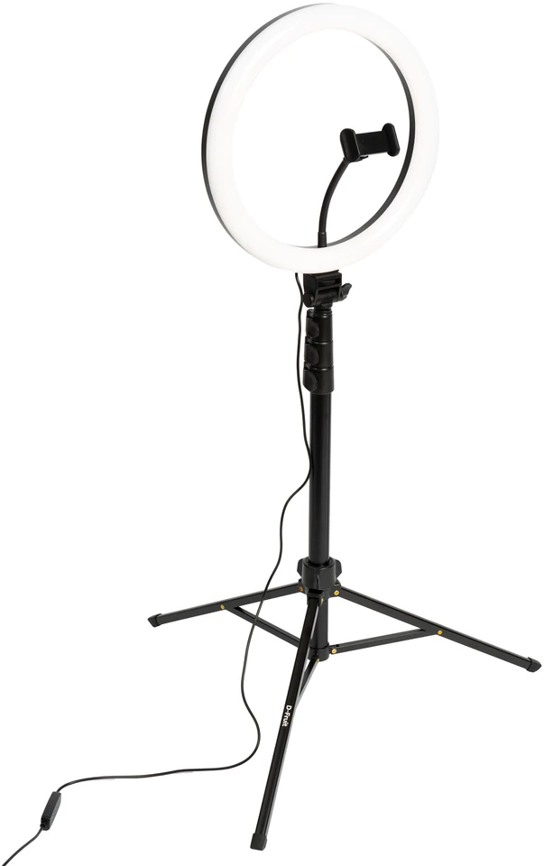 Žiedinė lempa - D-Fruit 12" Žiedinės Lempos Rinkinys, 162 LED, 3 Režimai, 10 Lygių Ryškumo Reguliavimas