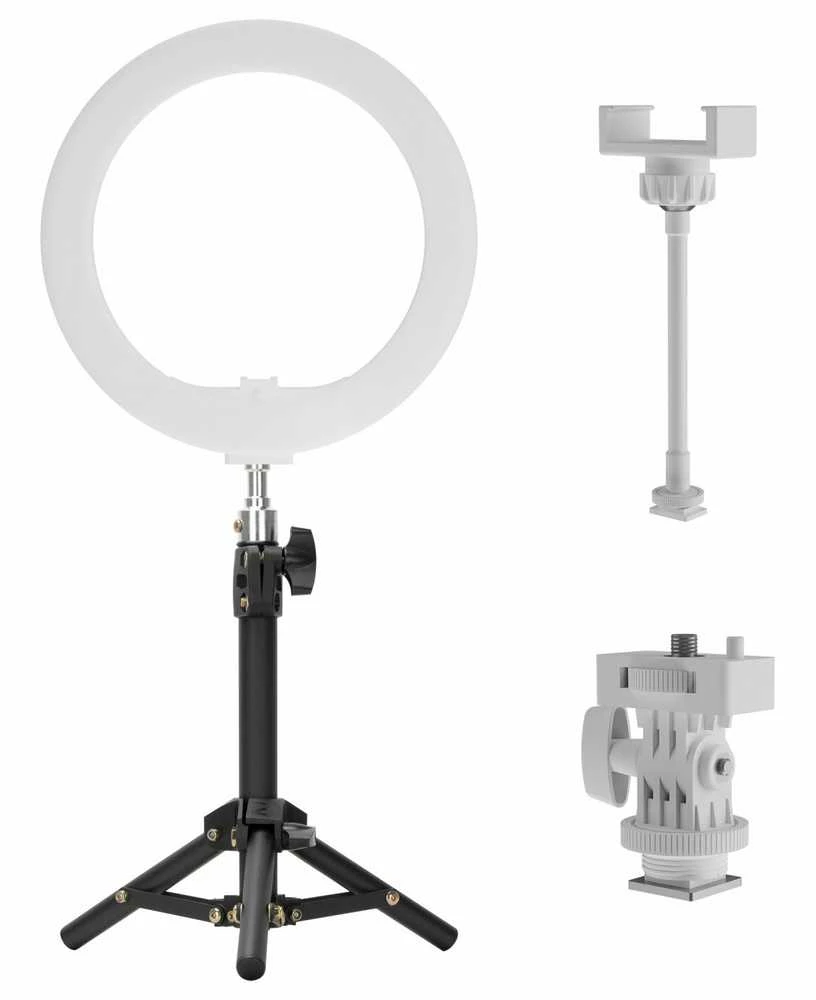 Žiedinis Šviestuvas Newell RL-10A Arctic Baltas LED + Stovas