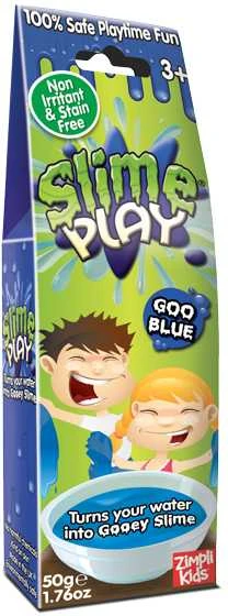 Zimpli Kids Žaidimų Rinkinys - Gelli Baff Slime Žaidimo Gelis Mėlynas 5g Milteliai 1L Vandeniui Mėlynas
