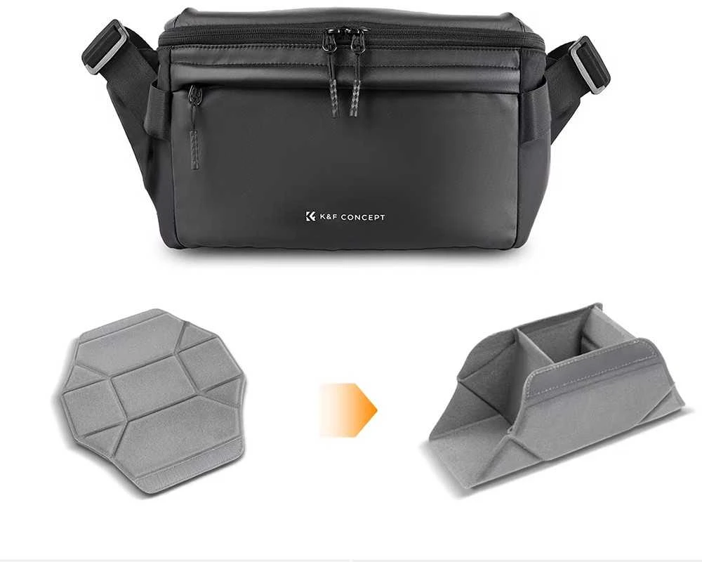 Žiūronai Kameros krepšys - ULANZI Sling Halfmoon Crossbody 5L Juodas
