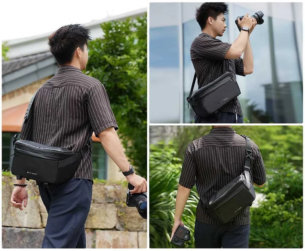 Žiūronai Kameros krepšys - ULANZI Sling Halfmoon Crossbody 5L Juodas