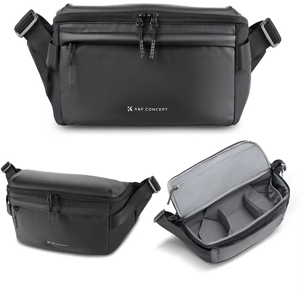 Žiūronai Kameros krepšys - ULANZI Sling Halfmoon Crossbody 5L Juodas