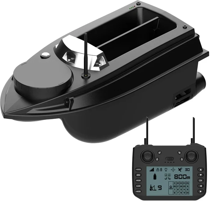 Žvejybos Įranga - Flytec V030 Masalo Laivas Su GPS, 3 Kg Masalo Talpa, 20,000 mAh Baterija - Juoda