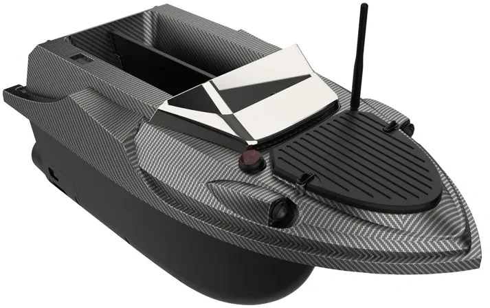 Žvejybos Įranga - Flytec V080 Nuotoliniu Būdu Valdomas Masalo Laivas 3kg bendra talpa GPS Juodas