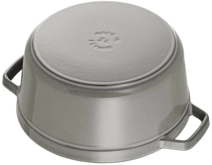Ketaus puodas STAUB Cocotte 20cm 2,2l, grafito spalvos