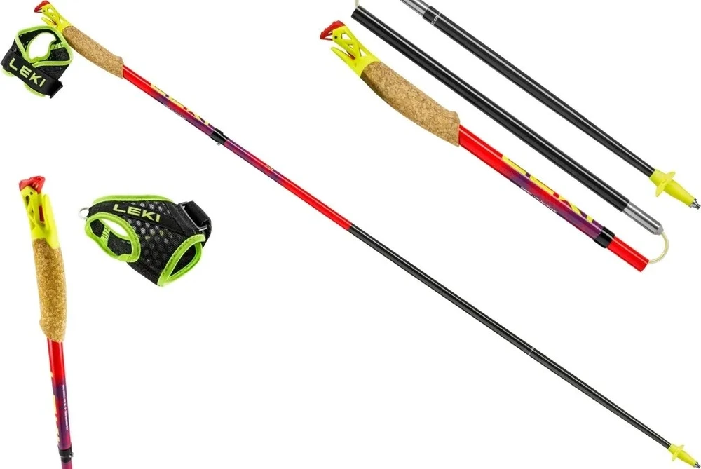LEKI TRL Ultratrail FX One žygio lazdos, 115 cm, raudonos