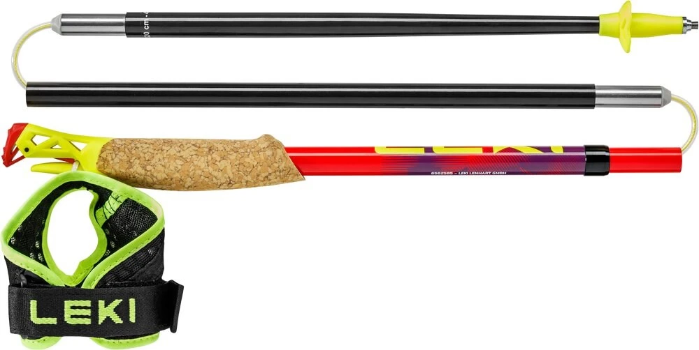 LEKI TRL Ultratrail FX One žygio lazdos, 115 cm, raudonos
