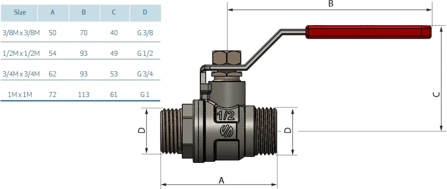 Arco Ventilis 151104 Sena, 3/4", išorinis sriegis