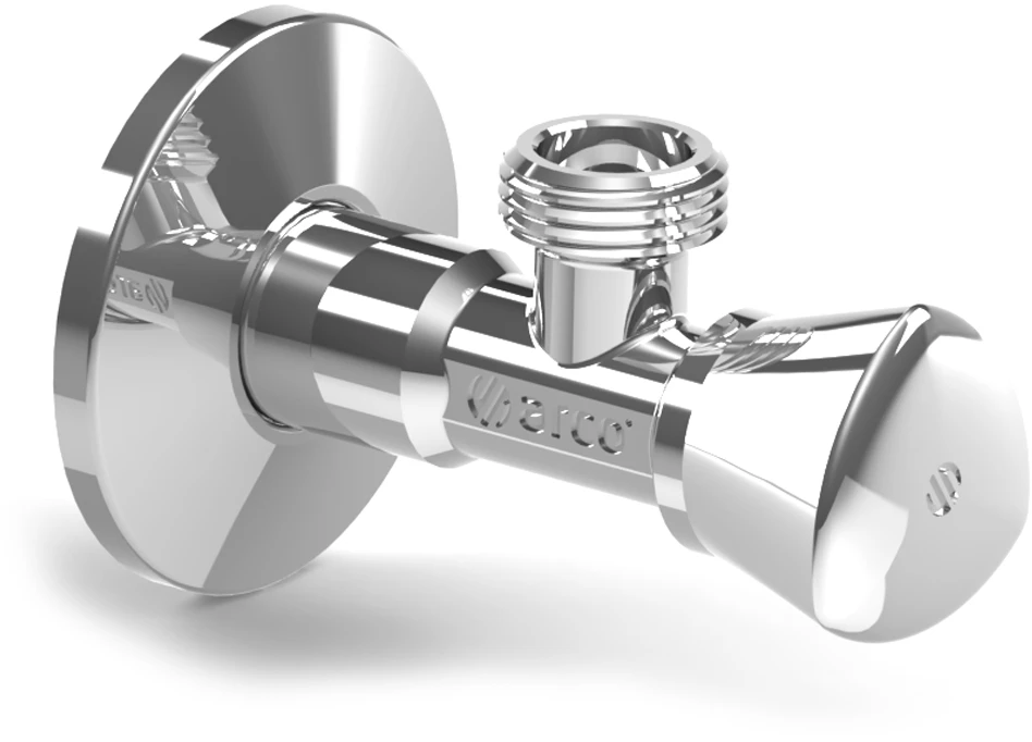 Ventilis kampinis chrom. iš. sr. Z0912 ARCO