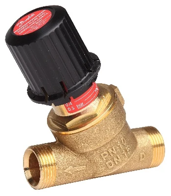 Danfoss Apvadinis ventilis AVDO 25, DN25, PN10, ribos 0.05-0.5 bar, tiesus