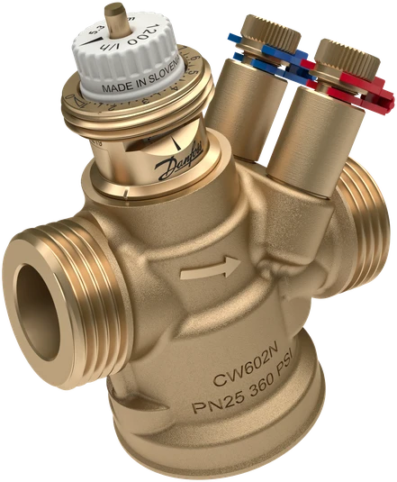Danfoss balansēšanas vārsts AB-QM DN20, ar mērnipeļiem, ārējā vītne, PN25