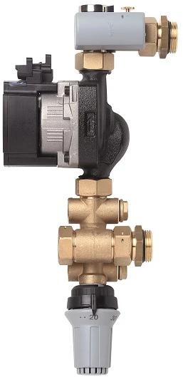 Pamaišymo mazgas šildomoms grindims Danfoss FHM-C1, su cirkuliaciniu siurbliu