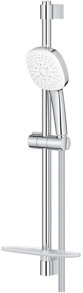 Grohe Dušo komplektas Tempesta Cubeo 110, 3 srovių, stovas, muilinė, chromas