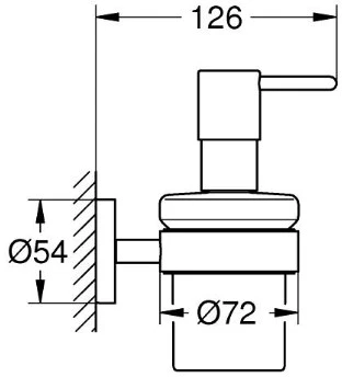 Muilo dozatorius su laikikliu Grohe Essentials 40448001