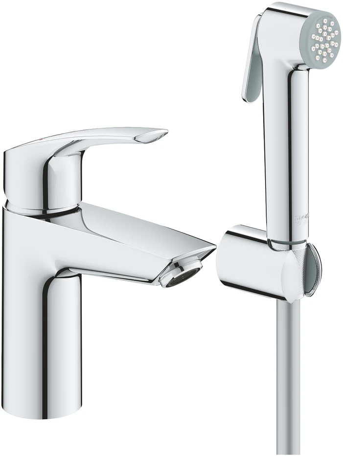 Grohe Maišytuvas praustuvui Eurosmart 3 su bide dušeliu, be d.v., chromas